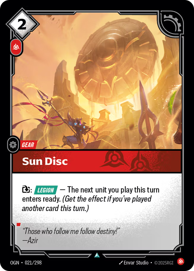 Riftbound: League of Legends TCG Origins 021/289 Sun Disc