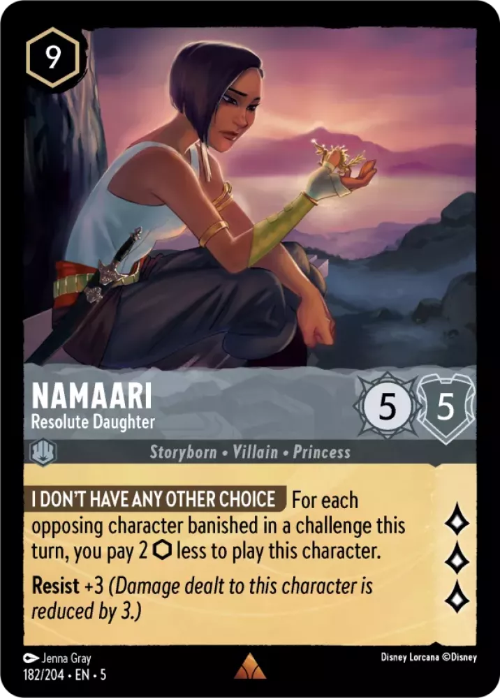 Disney Lorcana Shimmering Skies 182/204 Namaari - Resolute Daughter