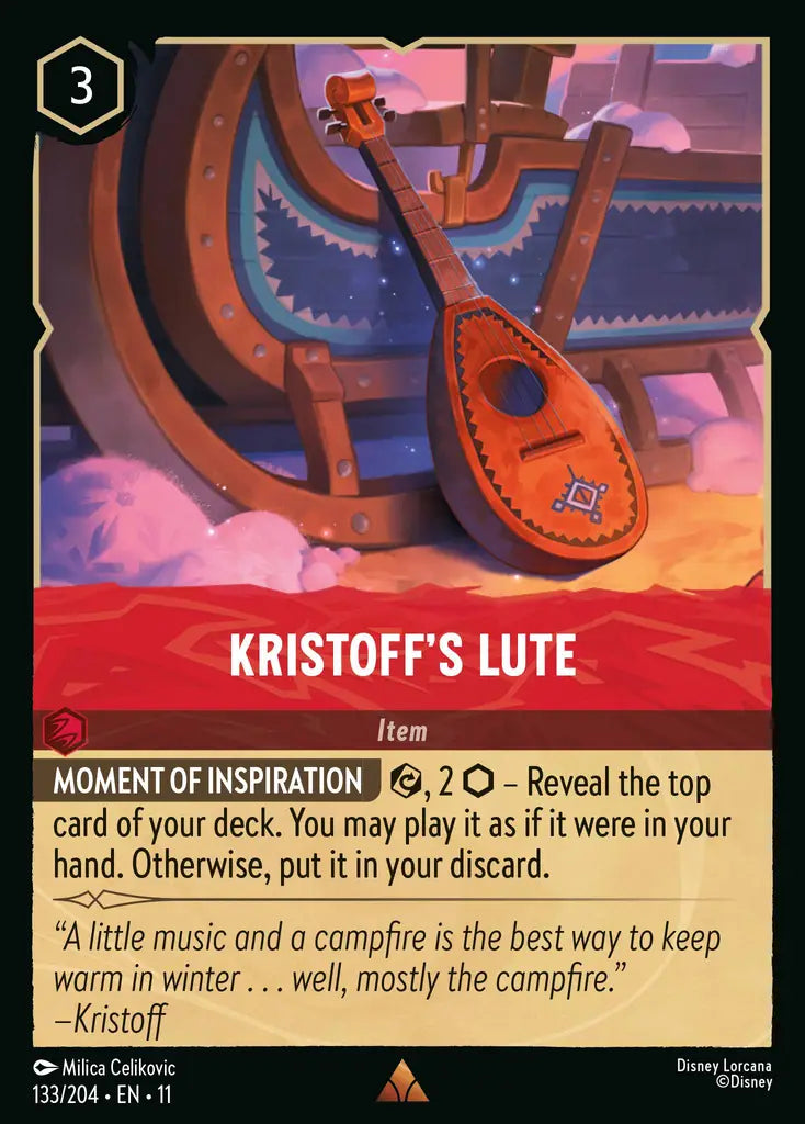 Disney Lorcana Winterspell 133/204 Kristoff's Lute
