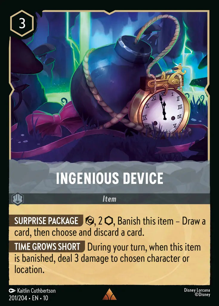 Disney Lorcana Whispers in the Well 201/204 Ingenious Device