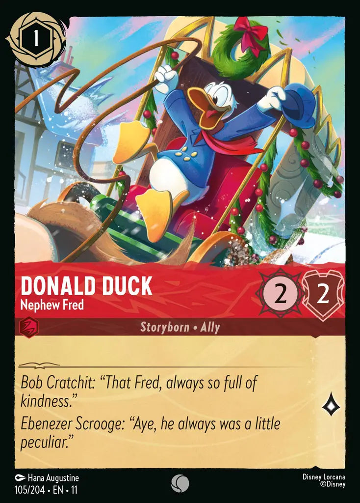 Disney Lorcana Winterspell 105/204 Donald Duck - Nephew Fred