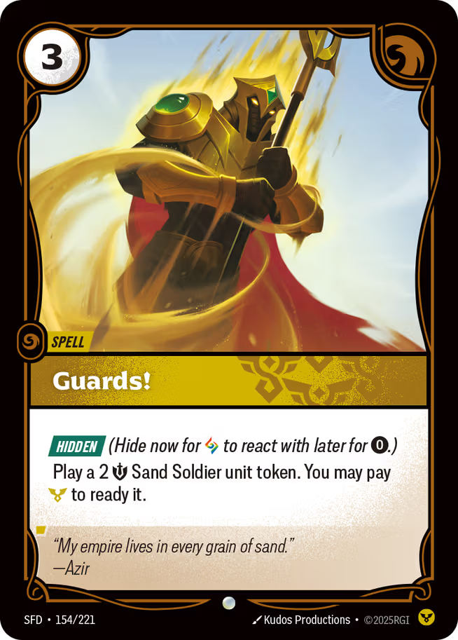 Riftbound: League of Legends TCG Spiritforged 154/221 Guards!
