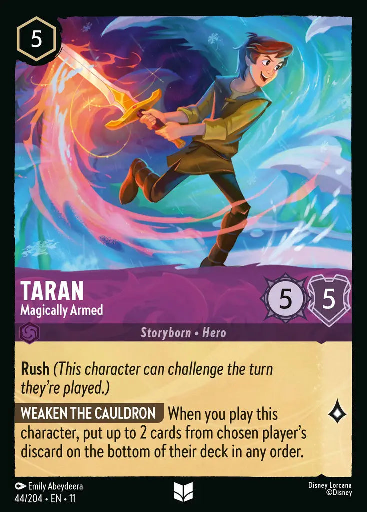 Disney Lorcana Winterspell 044/204 Taran - Magically Armed Foil