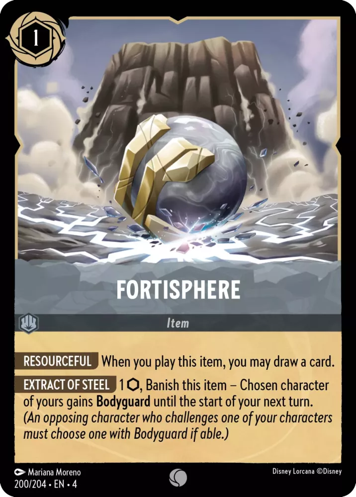Disney Lorcana Ursula's Return 200/204 Fortisphere Foil