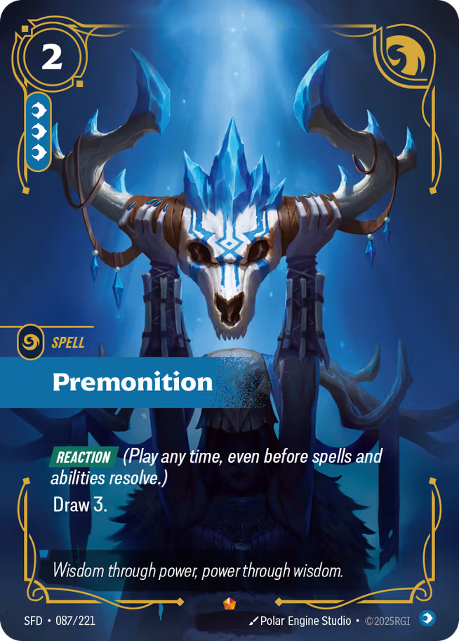 Riftbound: League of Legends TCG Spiritforged 087/221 Premonition
