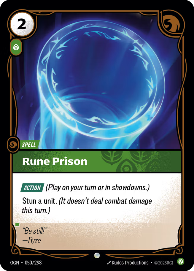 Riftbound: League of Legends TCG Origins 050/289 Rune Prison