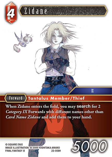 Final Fantasy Opus XXIII - 23-008 Zidane Foil