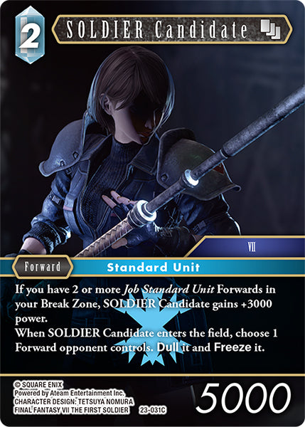 Final Fantasy Opus XXIII - 23-031 SOLDIER Candidate Foil