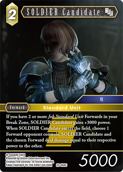 Final Fantasy Opus XXIII - 23-068 SOLDIER Candidate Foil