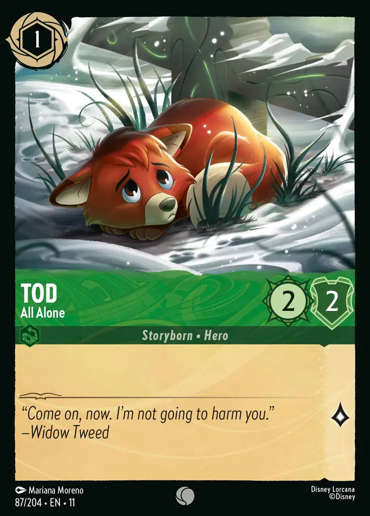 Disney Lorcana Winterspell 087/204 Tod - All Alone