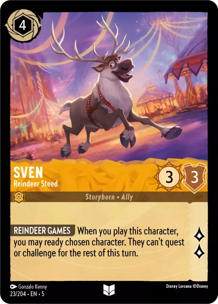 Disney Lorcana Shimmering Skies 023/204 Sven - Reindeer Steed