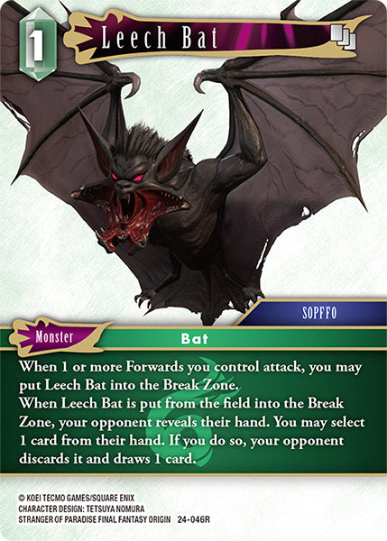 Final Fantasy TCG - Opus XXIV - 24-046 Leech Bat Foil