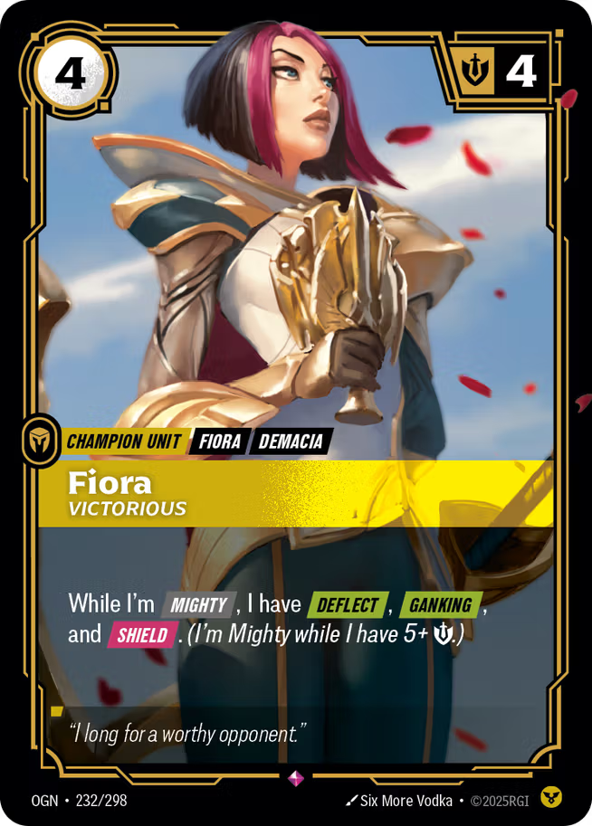 Riftbound: League of Legends TCG Origins 232/289 Fiora, Victorious