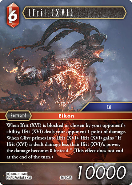 Final Fantasy TCG - Opus XXVI - 26-003 Ifrit (XVI) Foil