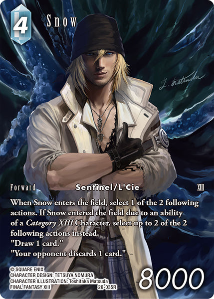 Final Fantasy TCG - Opus XXVI - 26-035 Snow Full Art
