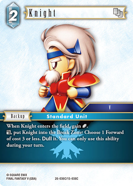 Final Fantasy TCG - Opus XXVI - 26-036 Knight