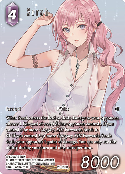 Final Fantasy TCG - Opus XXVI - 26-092 Serah Full Art