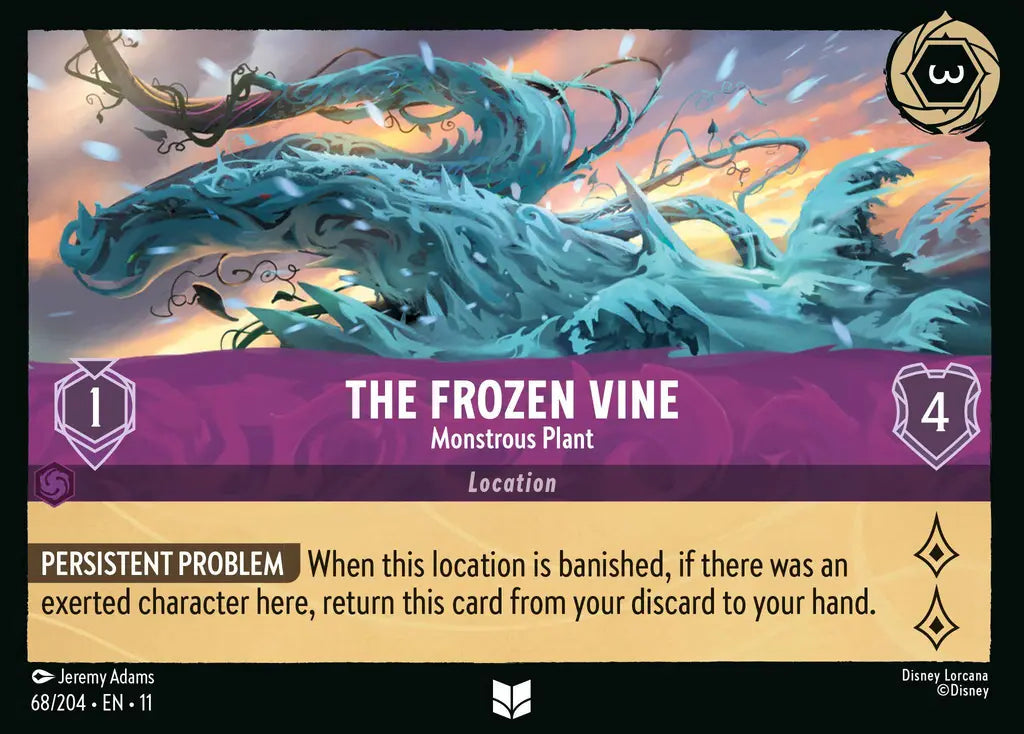 Disney Lorcana Winterspell 068/204 The Frozen Vine - Monstrous Plant Foil