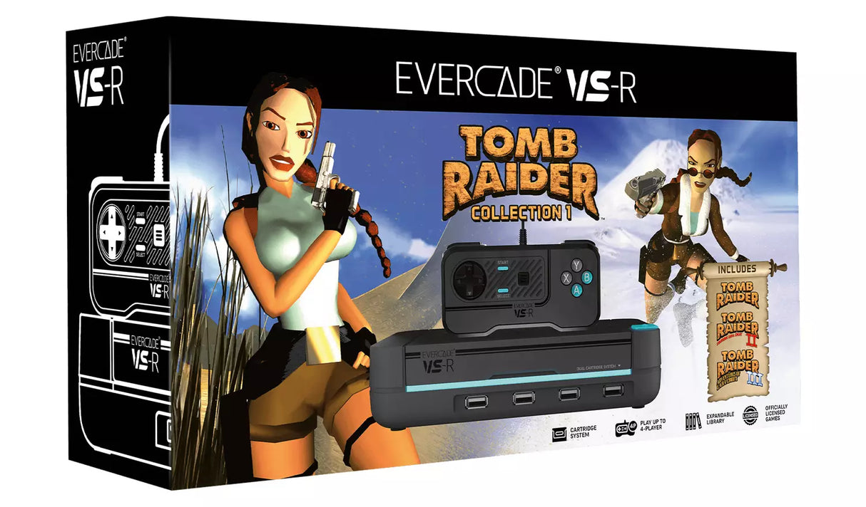 Evercade VS-R Console with Tomb Raider Collection 1 (I, II & III) (Evercade)