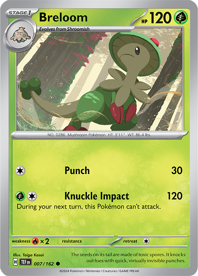 Scarlet & Violet Temporal Forces 007/162 Breloom