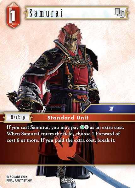 Final Fantasy TCG - Opus XXV - 27-009 Samurai