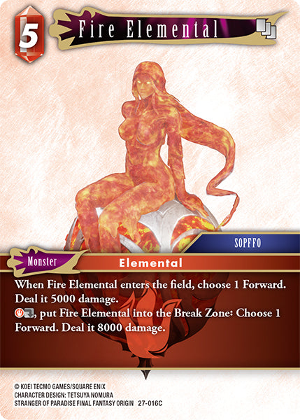 Final Fantasy TCG - Opus XXV - 27-016 Fire Elemental