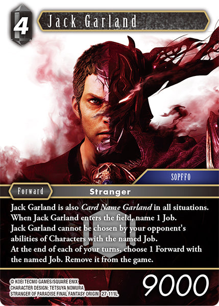 Final Fantasy TCG - Opus XXV - 27-111 Jack Garland