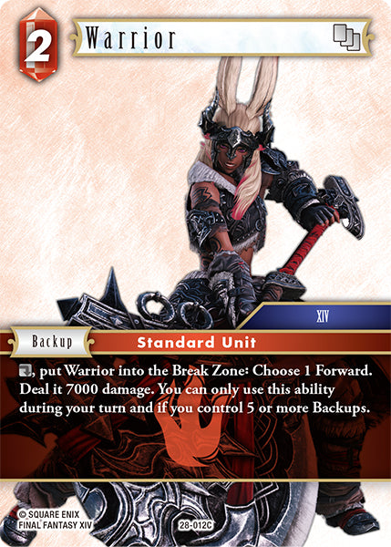 Final Fantasy TCG - Opus XXVIII - 28-012 Warrior