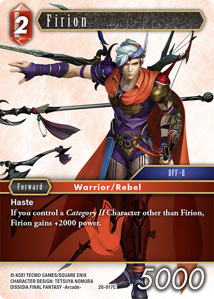 Final Fantasy TCG - Opus XXVIII - 28-017 Firion