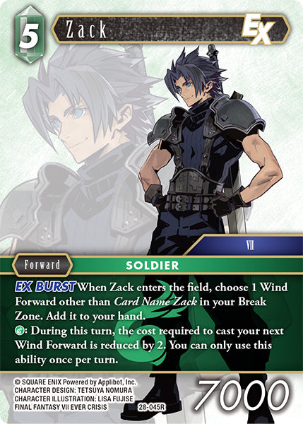 Final Fantasy TCG - Opus XXVIII - 28-045 Zack Foil