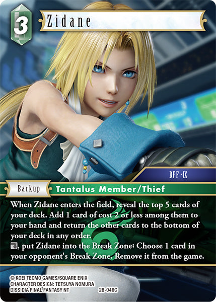 Final Fantasy TCG - Opus XXVIII - 28-046 Zidane
