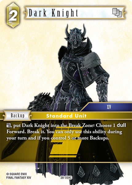 Final Fantasy TCG - Opus XXVIII - 28-059 Dark Knight