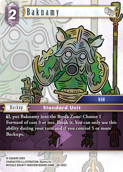 Final Fantasy TCG - Opus XXVIII - 28-085 Baknamy