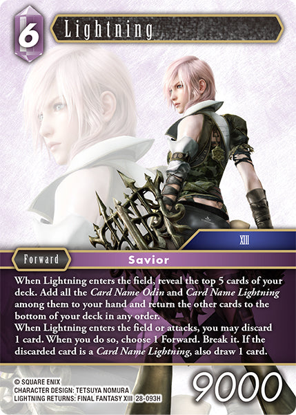 Final Fantasy TCG - Opus XXVIII - 28-093 Lightning