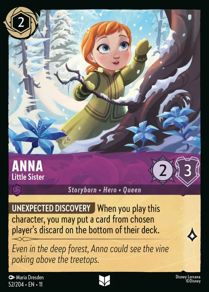 Disney Lorcana Winterspell 052/204 Anna - Little Sister