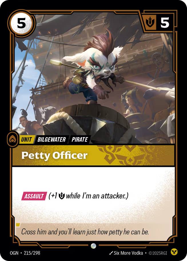 Riftbound: League of Legends TCG Origins 215/289 Petty Officer