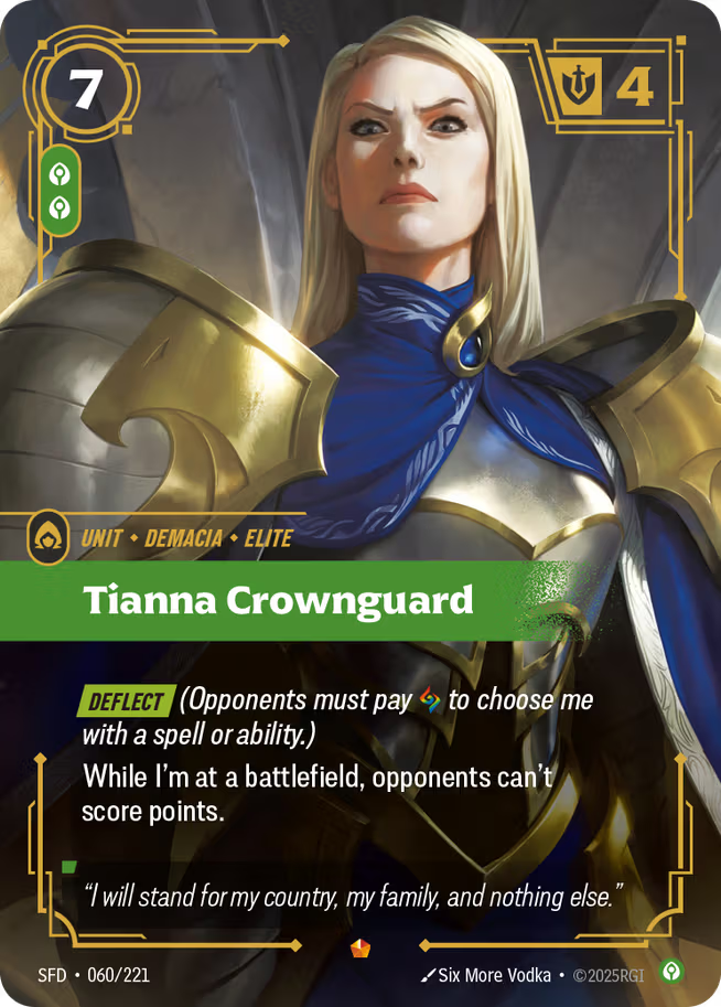 Riftbound: League of Legends TCG Spiritforged 060/221 Tianna Crownguard