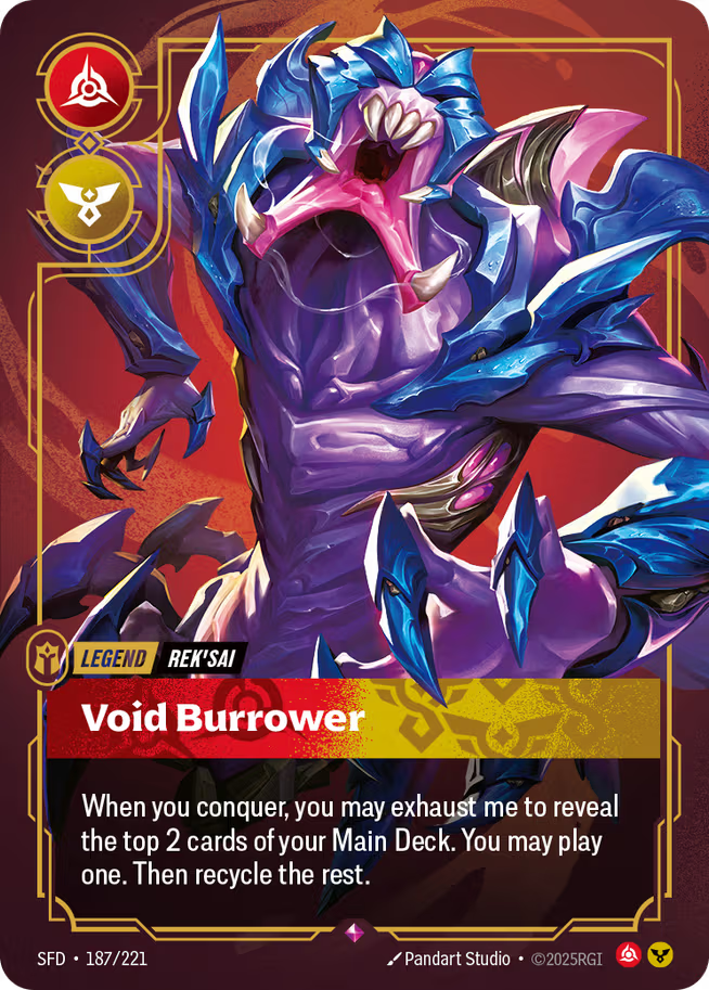 Riftbound: League of Legends TCG Spiritforged 187/221 Void Burrower