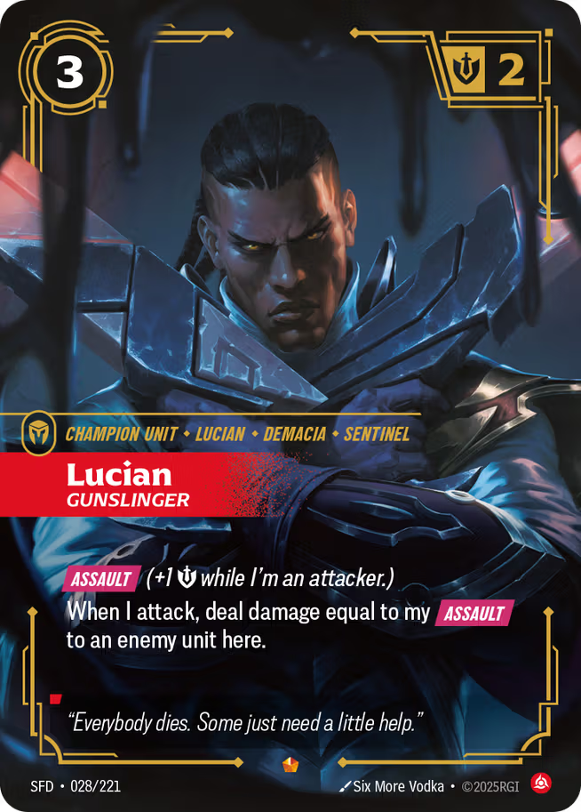Riftbound: League of Legends TCG Spiritforged 028/221 Lucian, Gunslinger