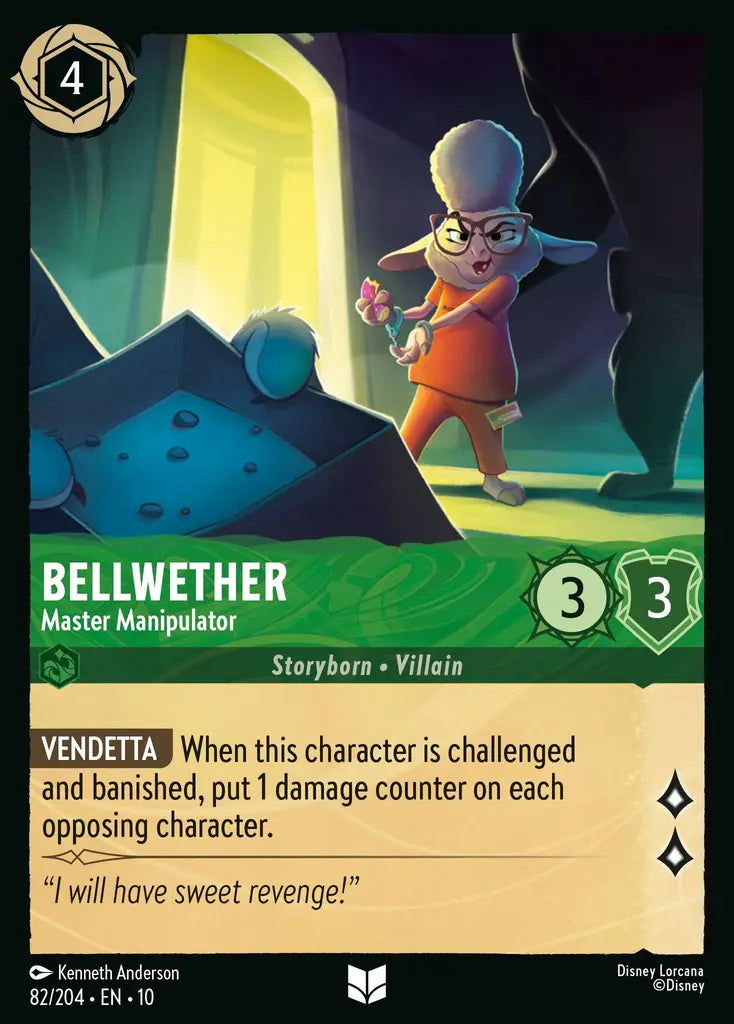 Disney Lorcana Whispers in the Well 082/204 Bellwether - Master Manipulator