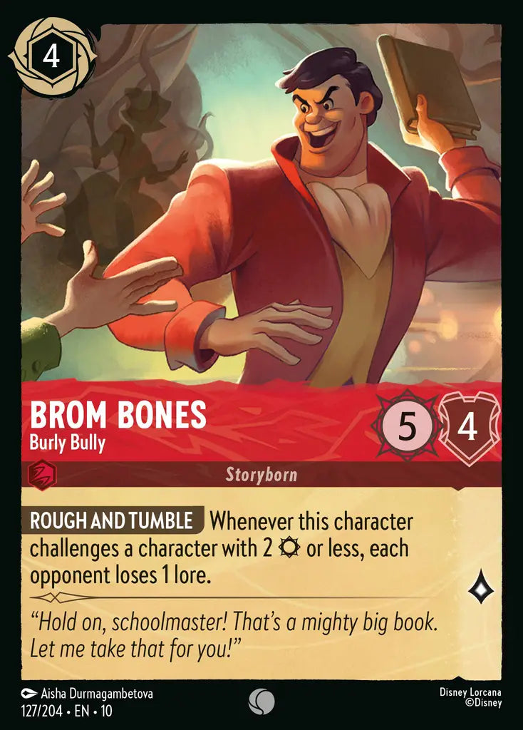 Disney Lorcana Whispers in the Well 127/204 Brom Bones - Burly Bully