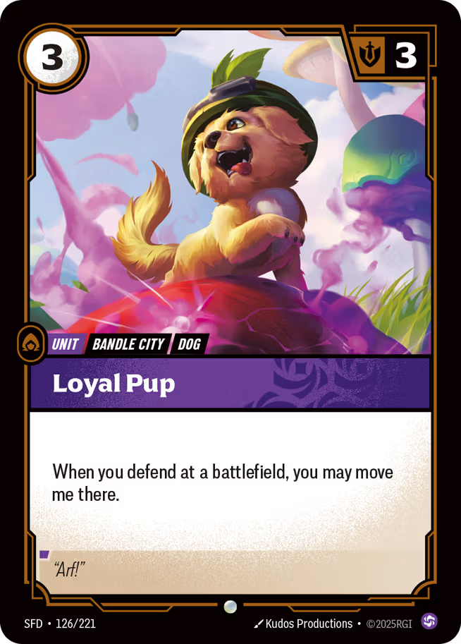 Riftbound: League of Legends TCG Spiritforged 126/221 Loyal Pup