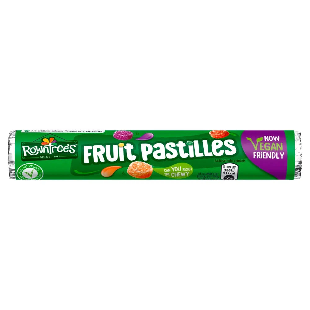 Rowntree's Fruit Pastilles Sweets Tube 48g