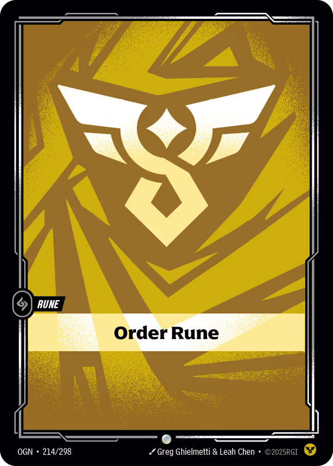 Riftbound: League of Legends TCG Origins 214/289 Order Rune