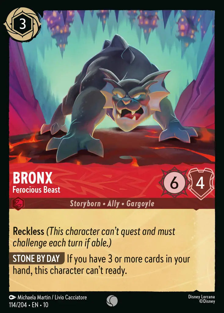 Disney Lorcana Whispers in the Well 114/204 Bronx - Ferocious Beast