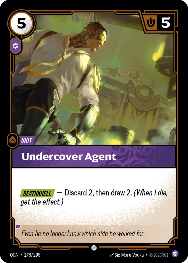 Riftbound: League of Legends TCG Origins 178/289 Undercover Agent