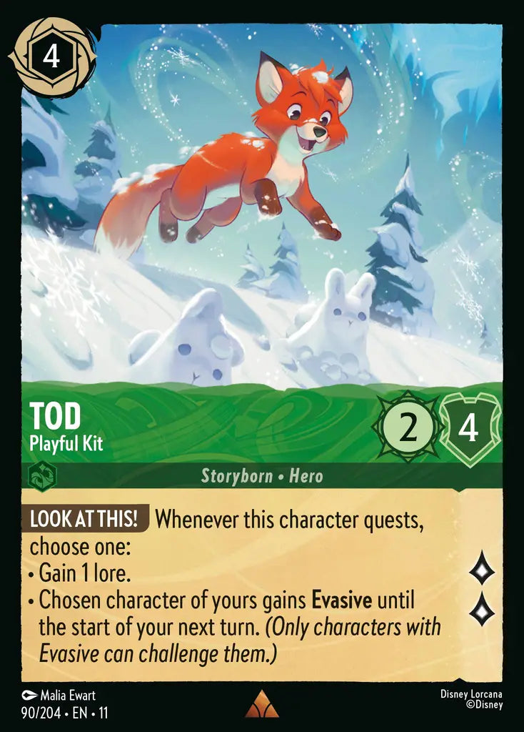 Disney Lorcana Winterspell 090/204 Tod - Playful Kit