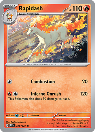Scarlet & Violet Temporal Forces 027/162 Rapidash