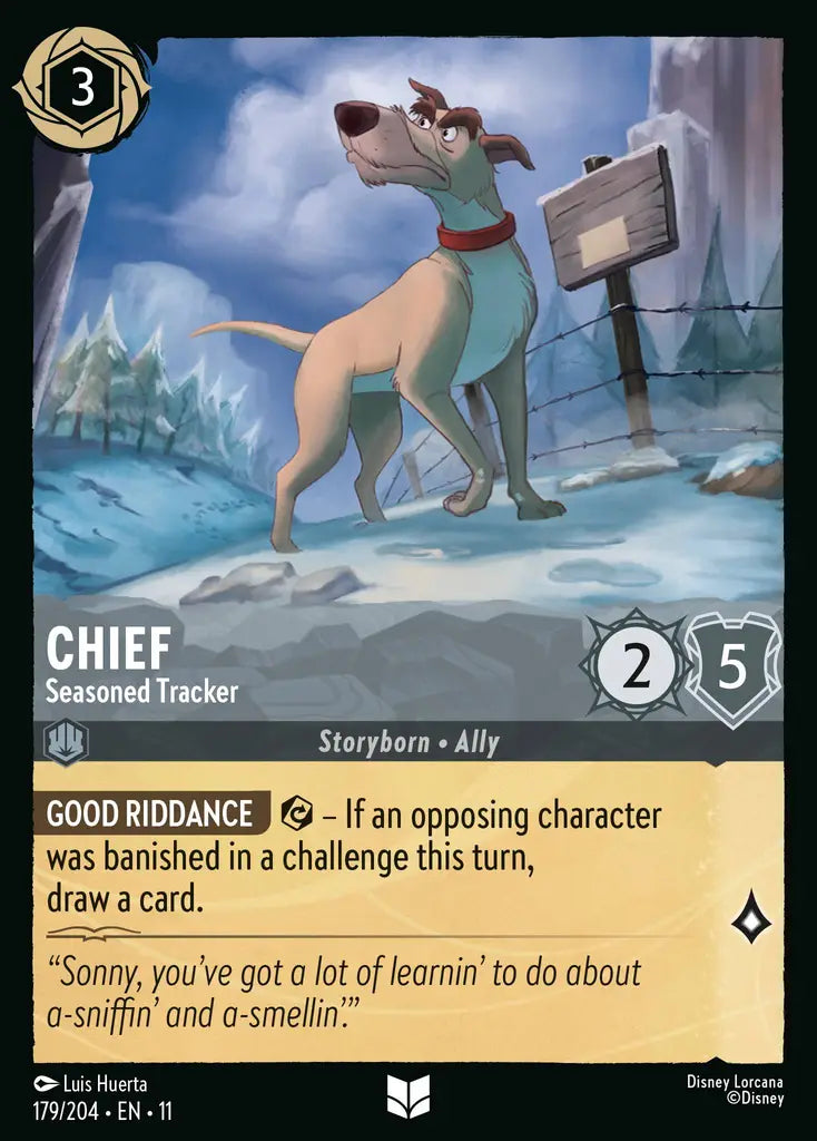 Disney Lorcana Winterspell 179/204 Chief - Seasoned Tracker