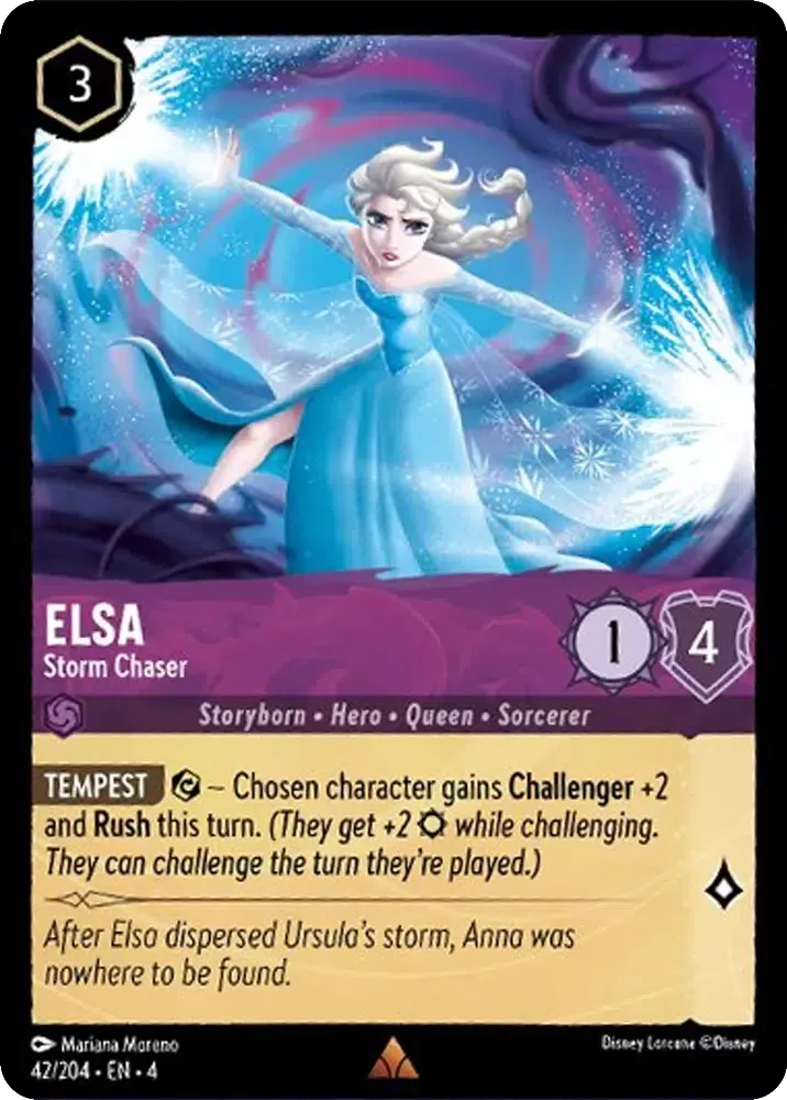 Disney Lorcana Ursula's Return 042/204 Elsa - Storm Chaser Foil